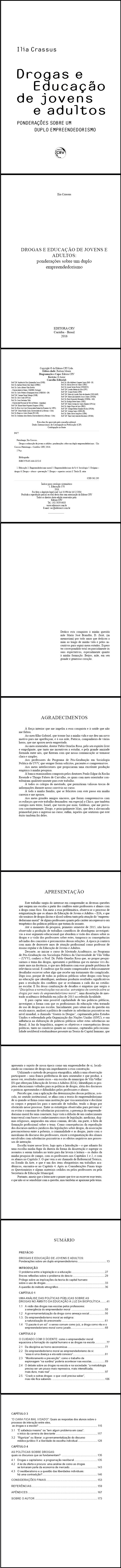 DROGAS E EDUCAÇÃO DE JOVENS E ADULTOS:<br>ponderações sobre um duplo empreendedorismo